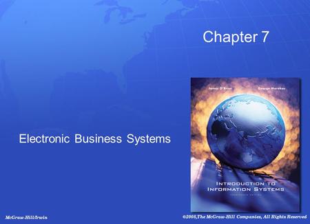 Electronic Business Systems