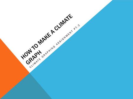 HOW TO MAKE A CLIMATE GRAPH CLIMATE GRAPHING ASSIGNMENT PT.2.