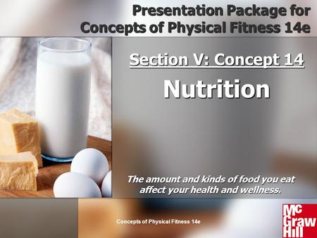 Presentation Package for Concepts of Physical Fitness 14e