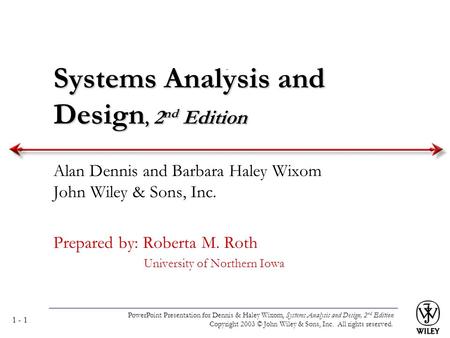 Systems Analysis and Design, 2nd Edition