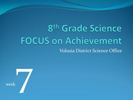 Volusia District Science Office week 7. SC.7.E.6.6 – Human Impact Over the past 50 years, people have diverted much of the water in the Everglades to.