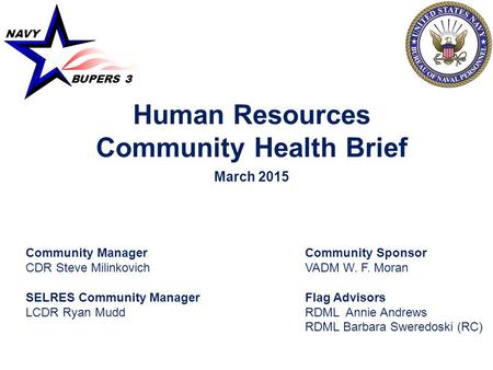 Human Resources Community Health Brief