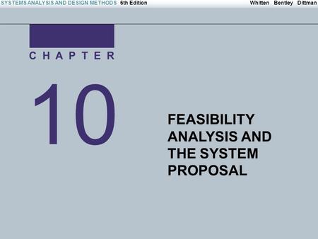 Irwin/McGraw-Hill Copyright © 2004 The McGraw-Hill Companies. All Rights reserved Whitten Bentley DittmanSYSTEMS ANALYSIS AND DESIGN METHODS6th Edition.