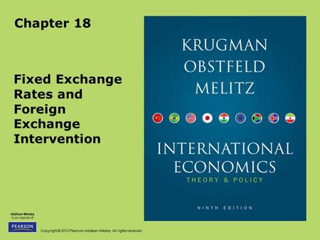 Fixed Exchange Rates and Foreign Exchange Intervention