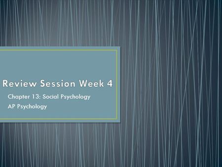 Chapter 13: Social Psychology AP Psychology. 1.Asch’s conformity 2.Milgram’s obedience 3.Zimbardo social roles 1.Bystander effect 2.Social schemas 3.Group.