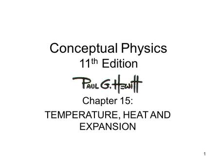 Conceptual Physics 11th Edition