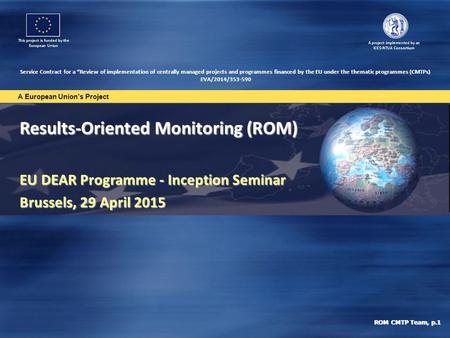 Results-Oriented Monitoring (ROM)