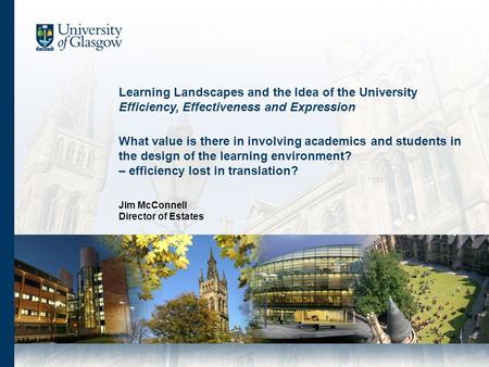 What value is there in involving academics and students in the design of the learning environment? – efficiency lost in translation? Learning Landscapes.