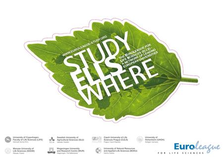 2nd ELLS Scientific Student Conference 2010 F ood and the Environment – production, quality and planning University of Copenhagen, Faculty of Life Sciences,