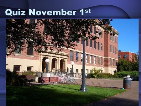 Quiz November 1 st. 1. __________ are the stores in a shopping center that are the most dominant and are expected to draw customers to the shopping center.