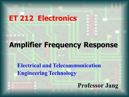 Amplifier Frequency Response