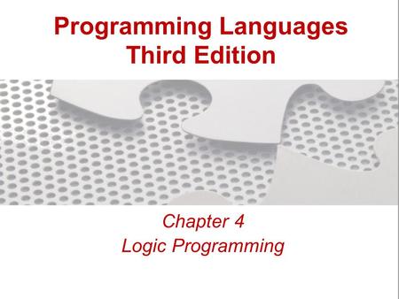 Programming Languages Third Edition