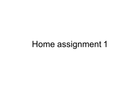 Home assignment 1. 1.For what number of students n the probability that none of them have a birthday on the same day equals 0.2? 2. A card is drawn at.