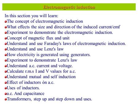 Electromagnetic induction