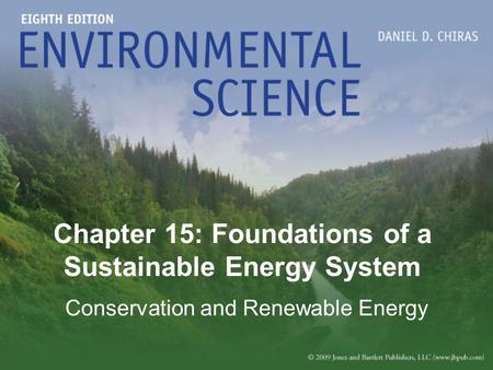 Chapter 15: Foundations of a Sustainable Energy System