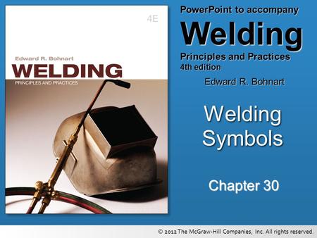 Welding Symbols Chapter 30.