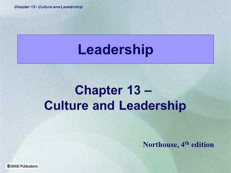 Culture and Leadership