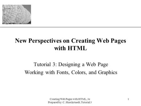 New Perspectives on Creating Web Pages with HTML