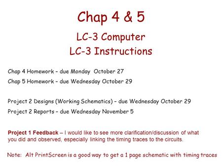 LC-3 Computer LC-3 Instructions