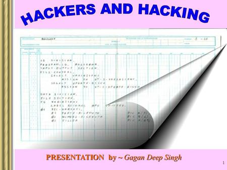 1 PRESENTATION by ~ Gagan Deep Singh. 2 WHY IS IT SUCH A CRUCIAL TOPIC- The vast size of our systems The investments we make in our systems Confidential.