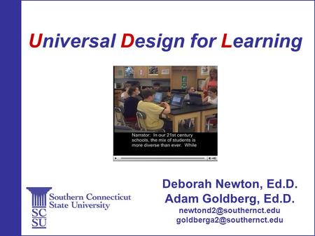 Universal Design for Learning