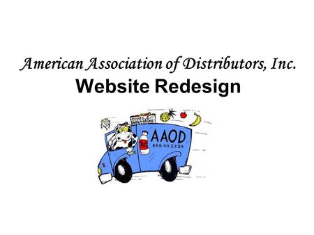 American Association of Distributors, Inc. Website Redesign.