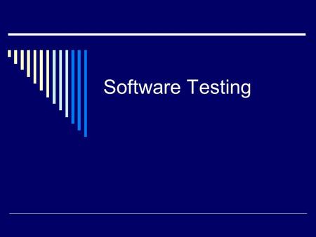 Software Testing.