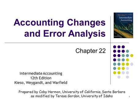 Accounting Changes and Error Analysis