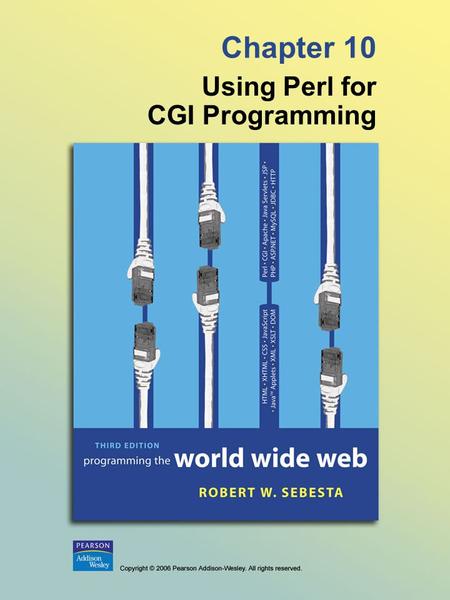 Using Perl for CGI Programming