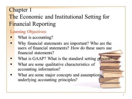 Learning Objectives: What is accounting?