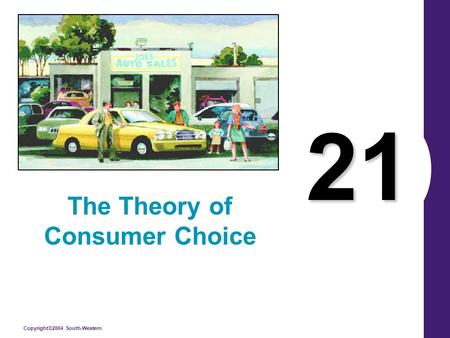 The Theory of Consumer Choice