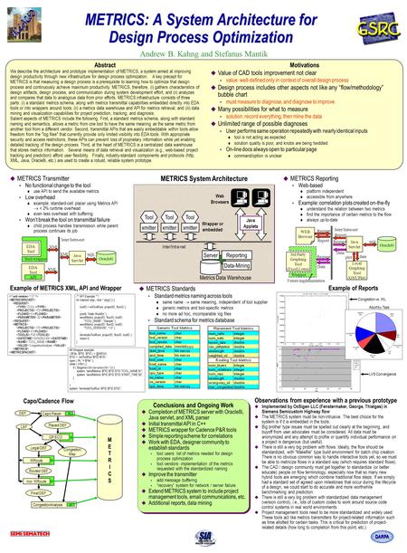 DARPA u METRICS Reporting s Web-based t platform independent t accessible from anywhere s Example: correlation plots created on-the-fly t understand the.