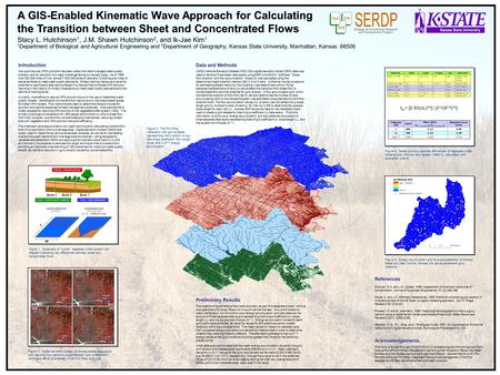 A GIS-Enabled Kinematic Wave Approach for Calculating the Transition between Sheet and Concentrated Flows Stacy L. Hutchinson 1, J.M. Shawn Hutchinson.