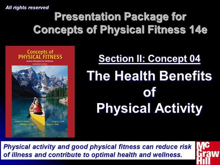 Presentation Package for Concepts of Physical Fitness 14e