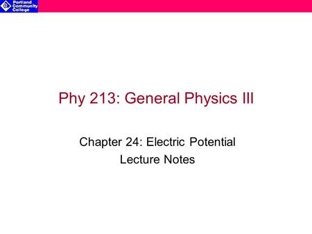 Phy 213: General Physics III