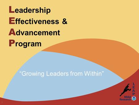 L eadership E ffectiveness & A dvancement P rogram “Growing Leaders from Within” 1.