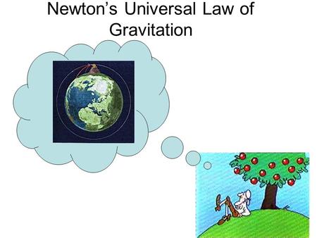 Newton’s Universal Law of Gravitation