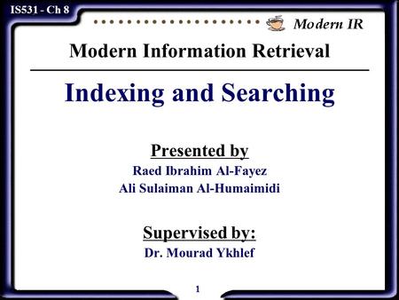 Modern Information Retrieval