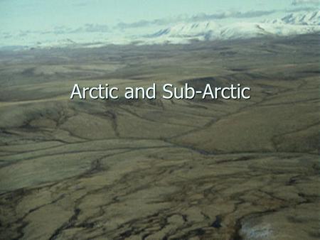 Arctic and Sub-Arctic. Geography Arctic Arctic Northern North America from end of treeline Northern North America from end of treeline Tundra and Permafrost.