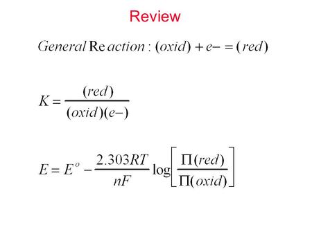 Review. Review II WHAT ABOUT NATURAL SYSTEMS? Oxygen would like to be reduced. If we can combine oxygen with a compound that wants to be oxidized we.