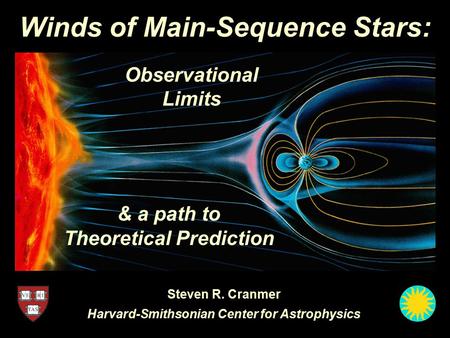 Winds of Main-Sequence Stars: Steven R. Cranmer Harvard-Smithsonian Center for Astrophysics Observational Limits & a path to Theoretical Prediction.