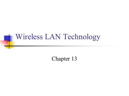 Wireless LAN Technology