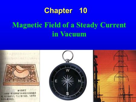 Chapter 10 Magnetic Field of a Steady Current in Vacuum.