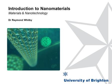 Introduction to Nanomaterials