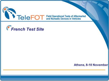 Overview LFOT an overview Pilot test Stakeholder forum Some preliminary results Current and next activities.