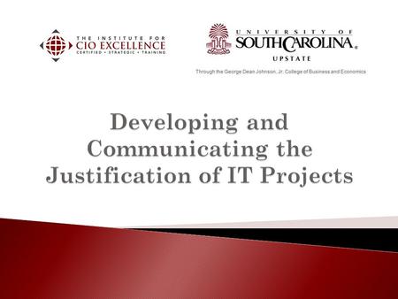 An IT project justification consists of three parts:  The strategic business case (qualitative)  The ROI analysis (quantitative)  The post project.