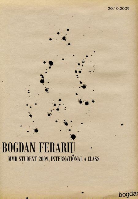 BOGDAN FERARIU bogdan 20.10.2009 MMD STUDENT 2009, INTERNATIONAL A CLASS.