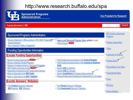 Using COS Funding Opportunities the world’s largest funding information database ™