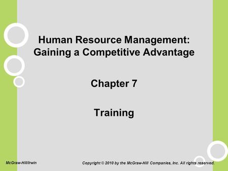 Human Resource Management: Gaining a Competitive Advantage