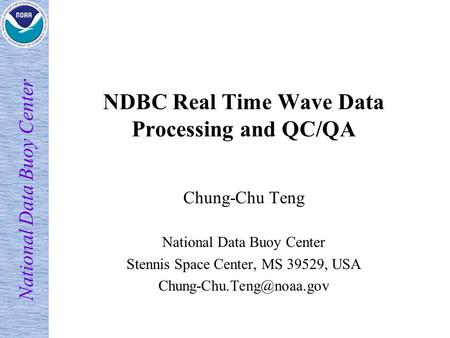 NDBC Real Time Wave Data Processing and QC/QA